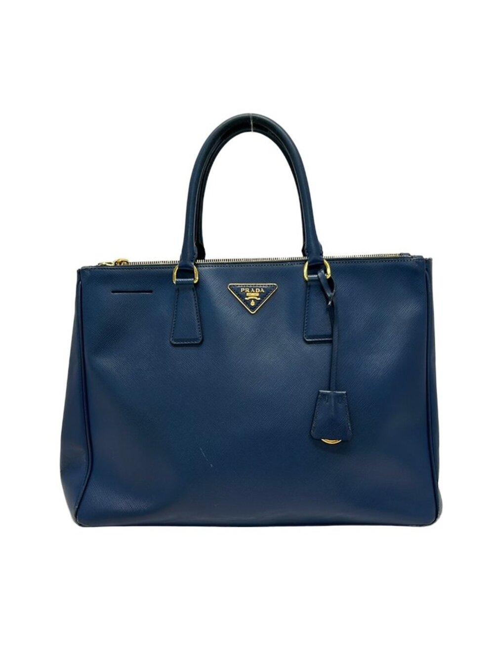Prada Tote Bag Vintage Galleria Large Blue Leather